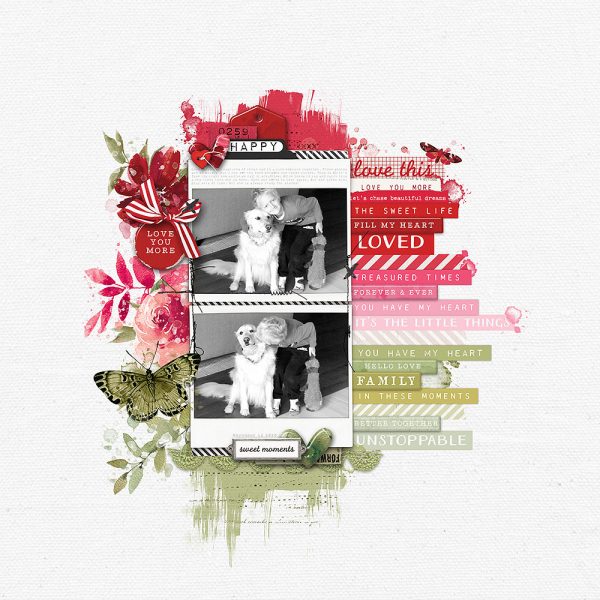 Digital Scrapbooking Layout | Digital Scrapbook Template