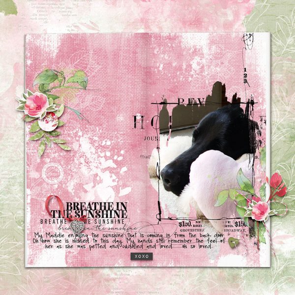 Digital Scrapbooking Layout | Digital Scrapbook Template