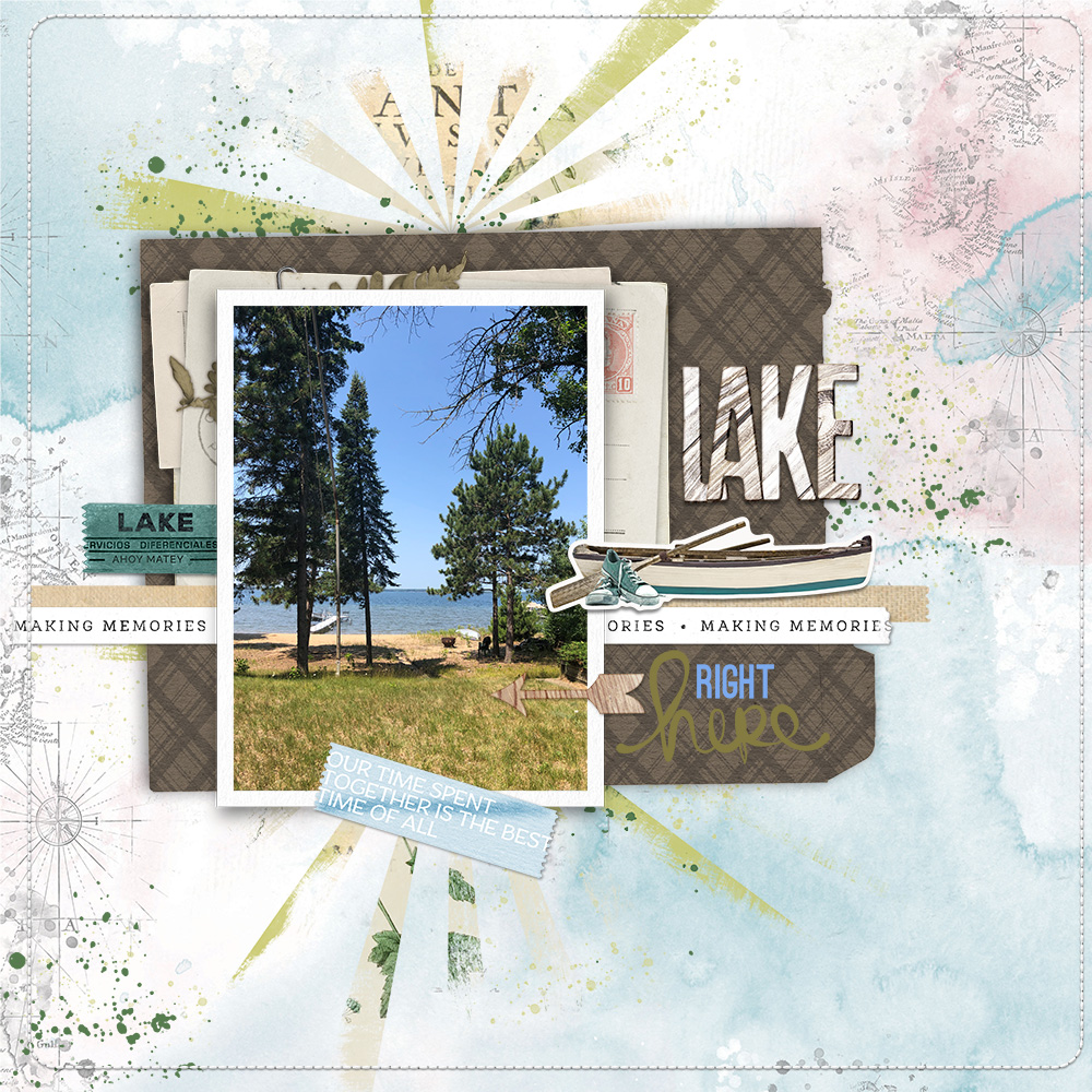 Curated Team Favorites Lakeside Scrapbook Kit - Katie Pertiet Designs
