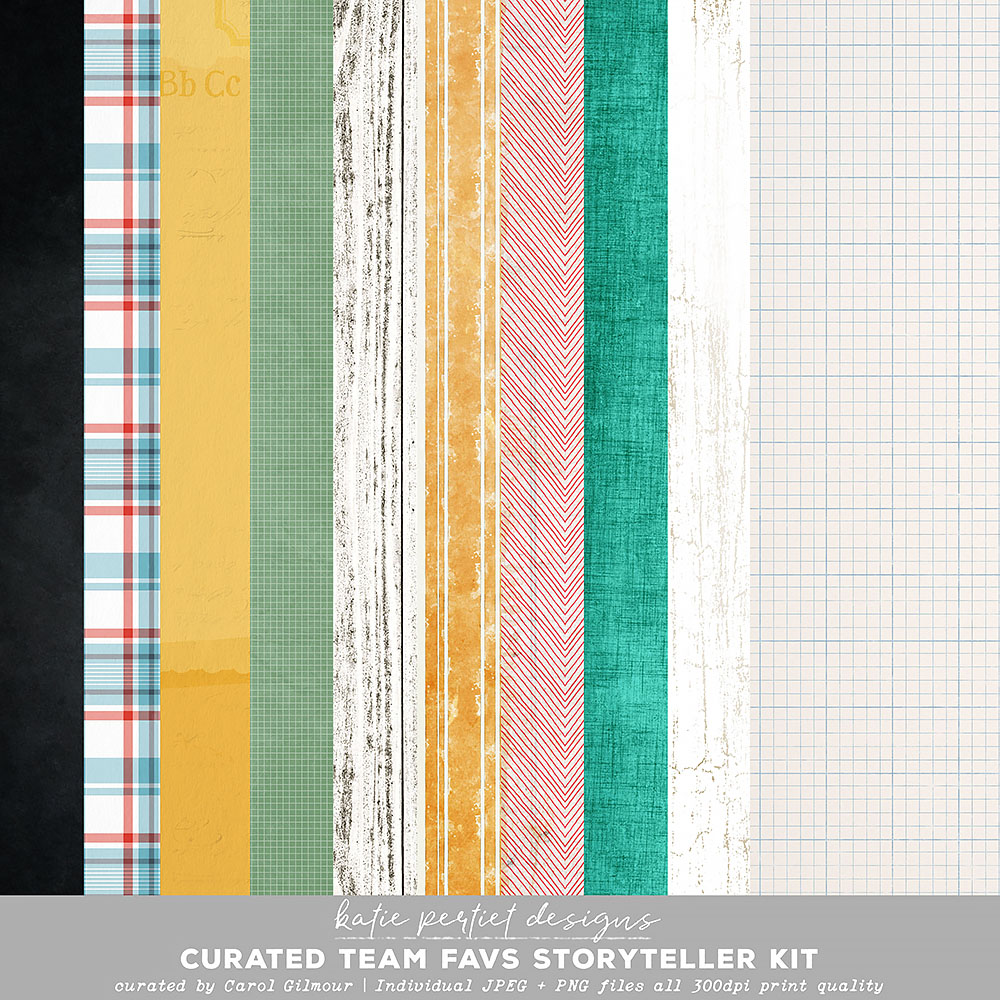 Curated Studio Mix Scrapbooking Kit 10 - Katie Pertiet Designs