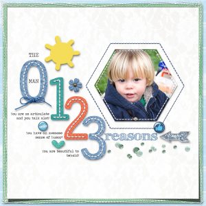 Digital Scrapbook Layout