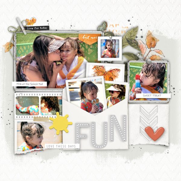 digital scrapbooking layout