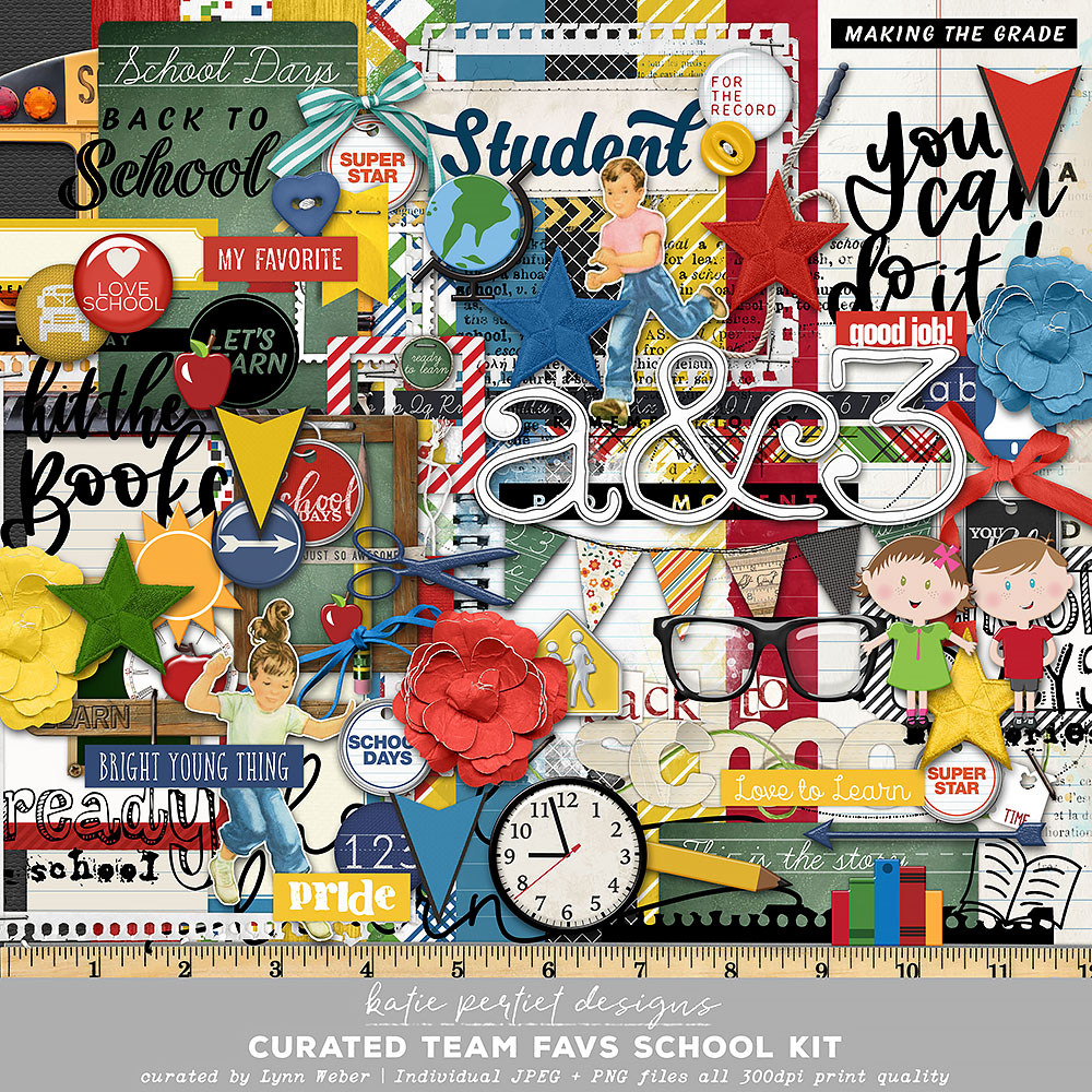 Curated Team Favorites School Scrapbook Kit