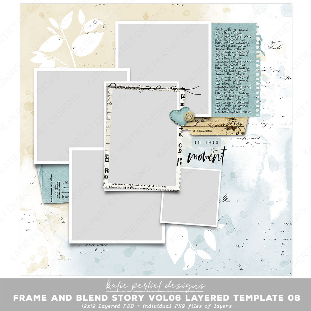 Krafty Journal Layered Template 05 - Katie Pertiet Designs