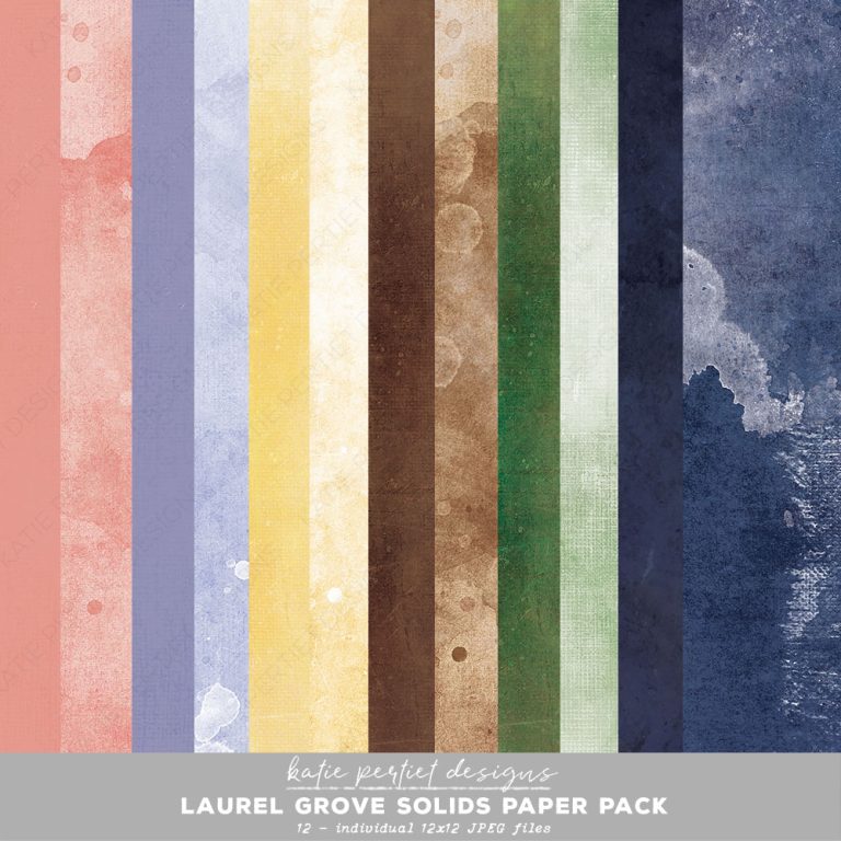 Laurel Grove Solids Paper Pack - Katie Pertiet Designs